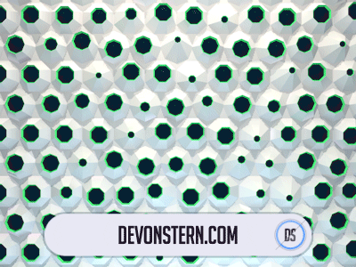 Wall O Eyes 3d c4d eyes gif low poly polygon