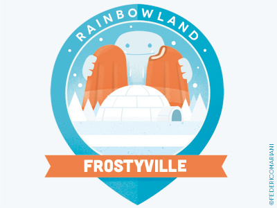 Rainbow Badges 12 - Frostyville arctic badges frosty ice igloo polar popsicle white yeti