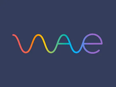 Spectrum flat icon logo multicoloured rainbow spectrum wave
