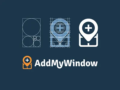 Add My Window - Construction Grid. ad add custom golden logo money my pinpoint ratio type typo window