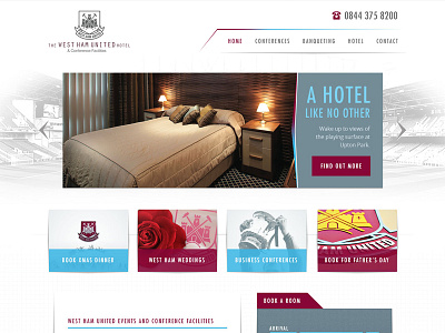 Hotel Homepage Mock events hospitality hotel minimal white