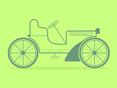 Car Icon Set / 08 art car flat icon illustration line nostalgia old vector