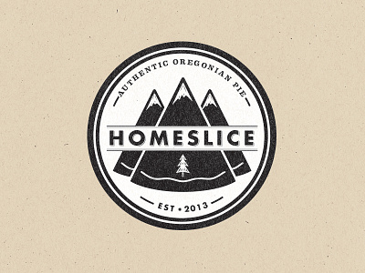 Homeslice Pizza branding design homeslice logo pizza