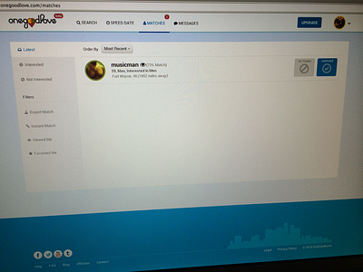 Matches dating design inbox matches ui ux
