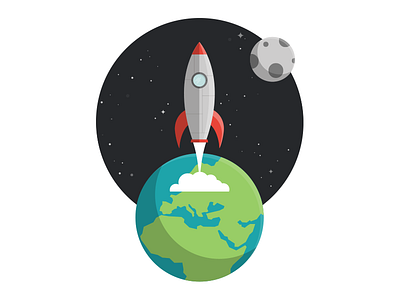 Spaceship planet rocket space spaceship