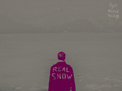 Real Snow album album hand drawn type music