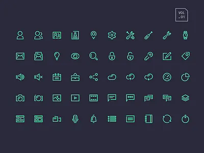 Stroke Gap Icons Vol1 freehop gap icon illustrator mobile perfect photos pixel stroke ui user web