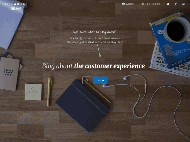 This is BlogAbout blogaboutapp hubspot hubspot cos web app