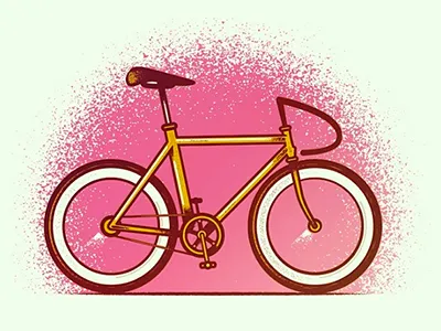 Fixie bike design fixed gear icon vector