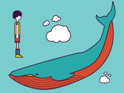 Ficazo Animation Assets animation assets boy clouds colors cute flat whale