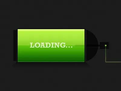 Loading Spray battery can concept graffiti green ink load loading paint spray street art vector