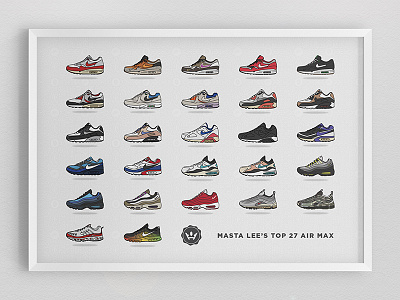 The 27 Best Air Max Models of All Time air max flat footwear highsnobiety kick posters masta lee nike poster print sneakerhead sneakers