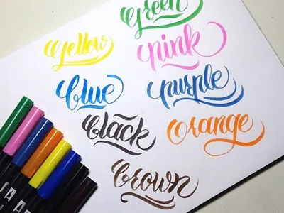 Brush lettering brush lefty lettering tombow