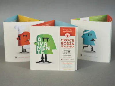 Brochures - Big heads big heads brochure characters chef daniele simonelli dsgn illustration print runner