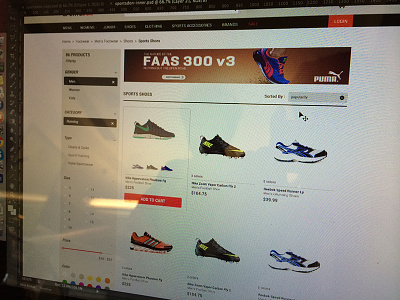 Sportsdon - Search results black ecommerce flat website white