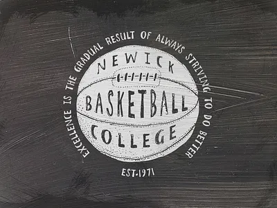 Vintage Basketball calligraphy drawing hand drawn hand lettering ink lettering letters pencil quote sketch texture typography