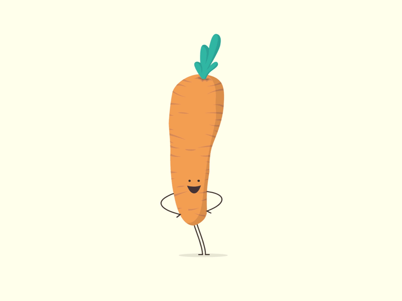 Smaakgeheimen - Dancing Carrot animation carrot character dancing