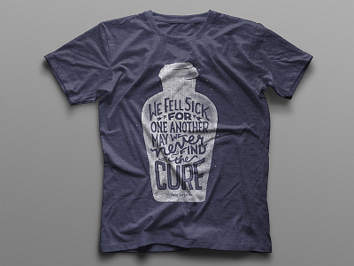 Can't Be Broken T-Shirt hand lettering merch tshirt design twin forks