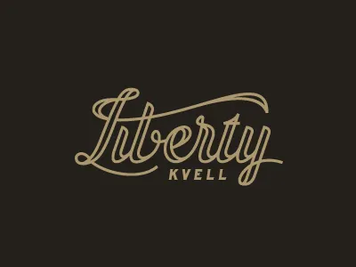 Liberty Kvell custom kvell lettering liberty logo