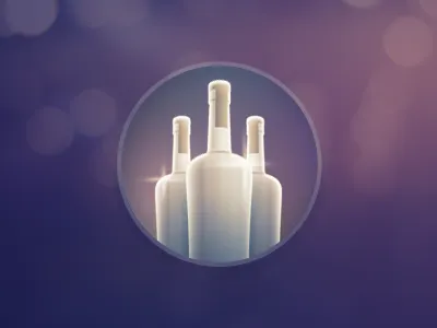 Bottles teaser icon bottle bottles drink icon prototype