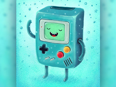 Game Beemo 13mu adventure time beemo bmo console game gameboy hi illustration smile