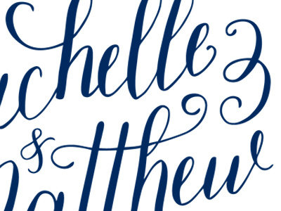 Wedding Invitation Calligraphy calligraphy invite navy wedding