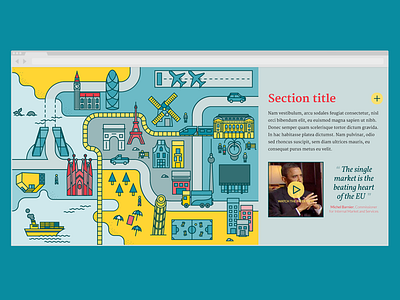 Layout illustration layout more quote site video web