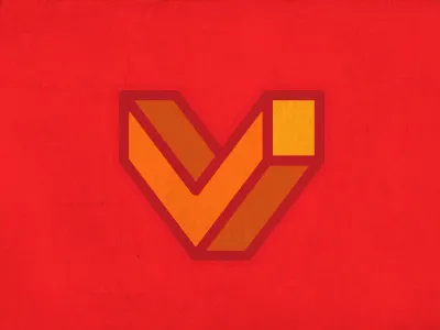 Vaxel 3d consultant logo red type