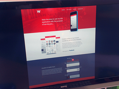 A little bit more... app burnt design layout minimal orange red rounds waitr website