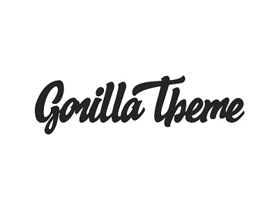 Gorilla Theme logotype project theme webdesign wip