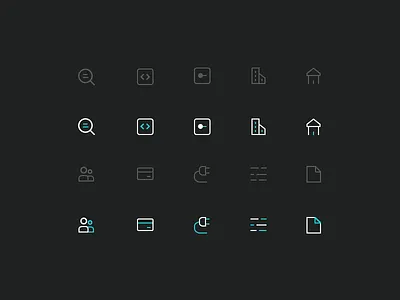 Quoterobot Icons building icons iconset line lineart minimal ui payment search settings ui ui design user