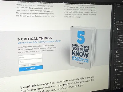 Chidiac Lead Magnet book homepage landing page lead capture lead magnet real estate website