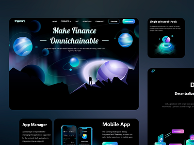 Omnichain Finance Platform UI blockchain banking ui cross chain finance crypto lending interface crypto wallet uiux defi platform ux defi user experience finance ecosystem design finance ui financial dashboard fintech web design futuristic finance ui liquidity pool ui nft finance ux smart contract ux staking platform ui trading platform ux ui ux uxui motion web3 finance design