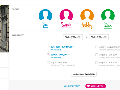 Airbnb Group Trip (a proposal) airbnb interface people redesign ux