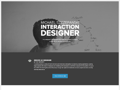 Shot #1503740 designer interaction design minneapolis parallax portfolio ux