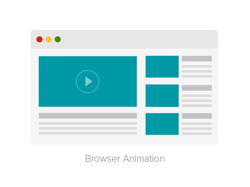 Browser Animation animation browser icon scale slide svg ui wireframe
