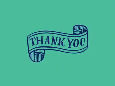 thankful ribbon hand lettering illustration label lettering