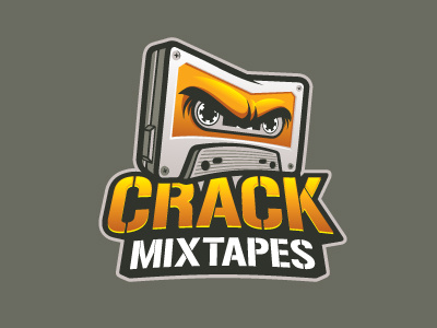 Crack Mixtapes cassette fury logo music tape