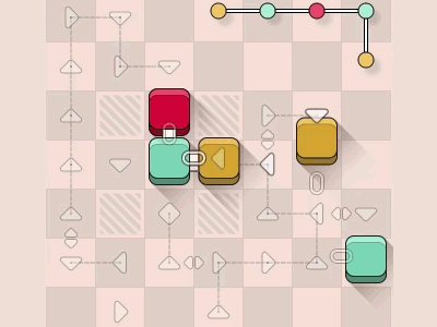 Perfect Paths blocks game ios long shadow