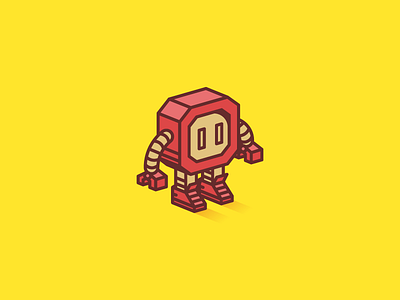 Hi. illustration robot symmetric