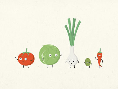 Vegetables angry character food greens happy lettuce olive onion pepper surprised tomato vegetables
