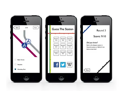 Guess The Station app ios tube map