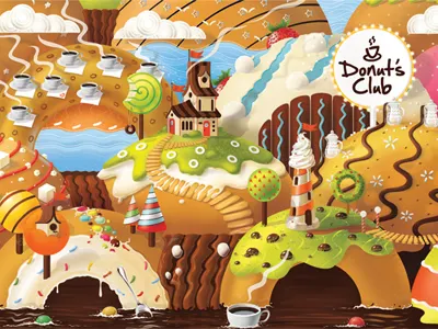 Donuts Code501 2014 code501 donut donuts illustration packing world