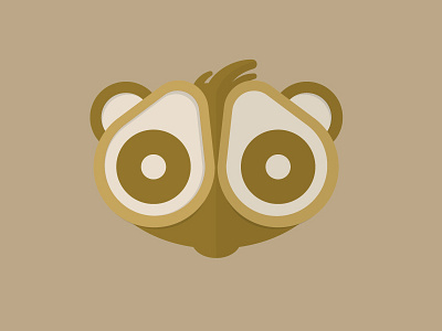 Loris animal cute eyes illustration loris minimalist sloth