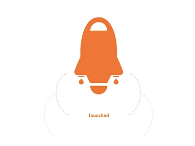 Blastoff blast off brand logo rocket spaceship