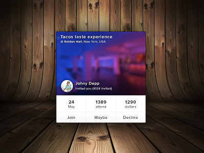 (Wip) Event Calendar Widget calendar event flat happening invite venue web widget
