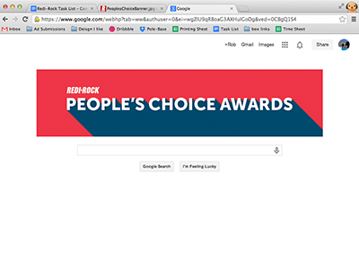 Peoples Choice Banner banner chrome google typography web