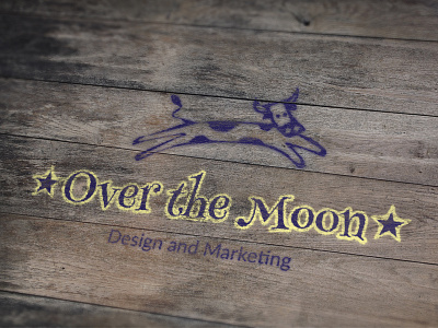 Over the Moon logo branding design graphicdesign logo