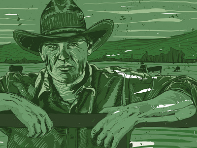 Ribstone Creek Rangeland Ale alberta beer design illustration wacom