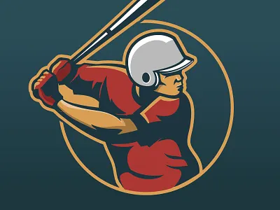 Sluggers baseball character hitter mascot slugger